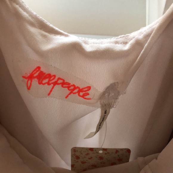 Stunning Free People NWT Maxi, Nude with black and red flowers, strapless - Picture 11 of 15